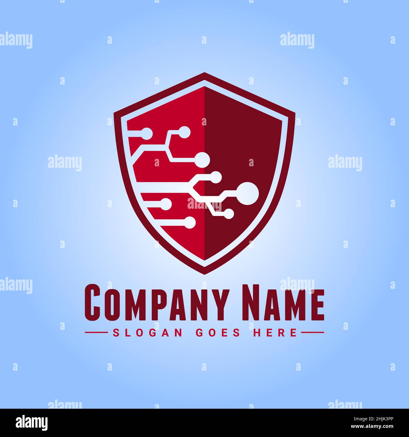Logo di protezione dei dati - icona vettoriale per la sicurezza digitale Business - modello di logo vettoriale per le aziende Illustrazione Vettoriale