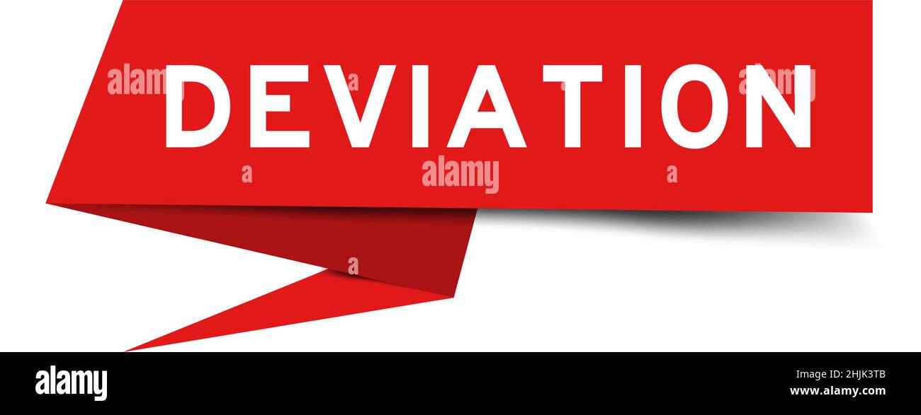 Banner vocale di colore rosso con deviazione della parola su sfondo bianco Illustrazione Vettoriale