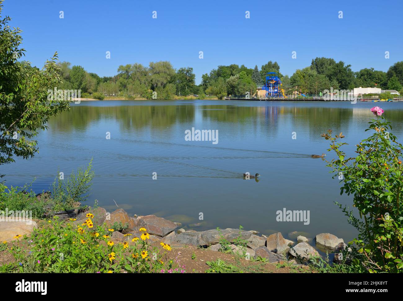 Il centro storico, Fort Collins CO Foto Stock