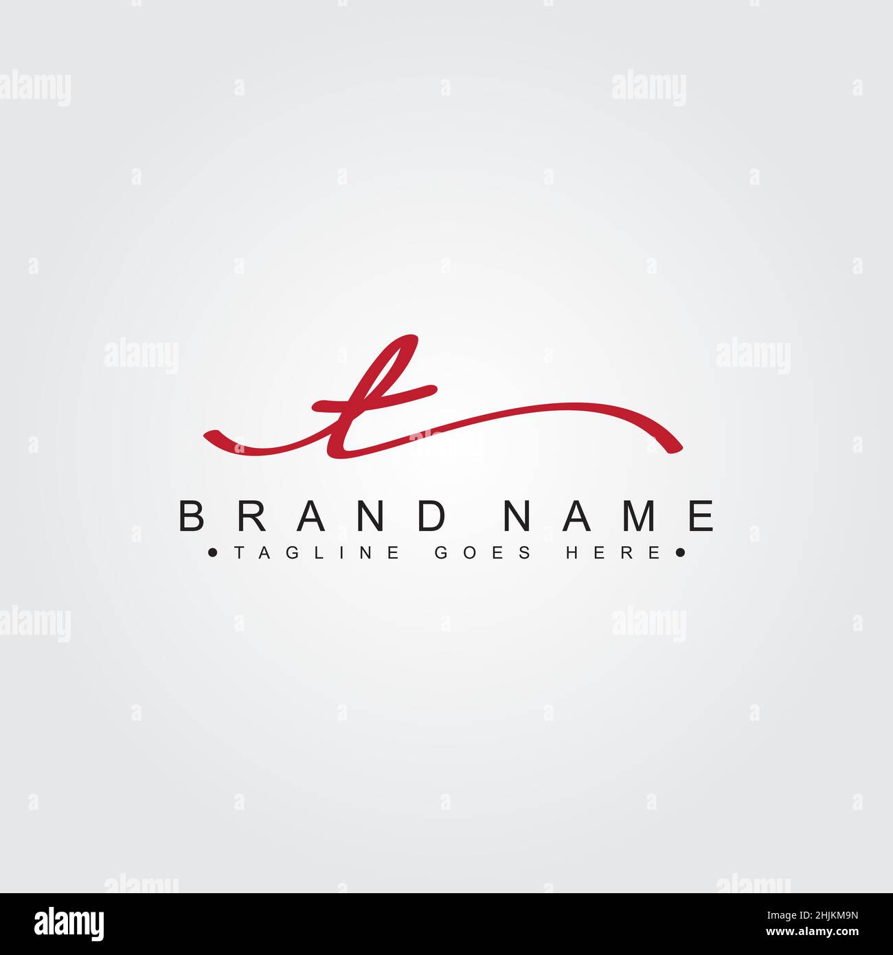 T Letter Signature Logo - alfabeto iniziale per T - Logo T disegnato a mano - modello di logo vettoriale per le iniziali del nome aziendale in stile Signature Illustrazione Vettoriale