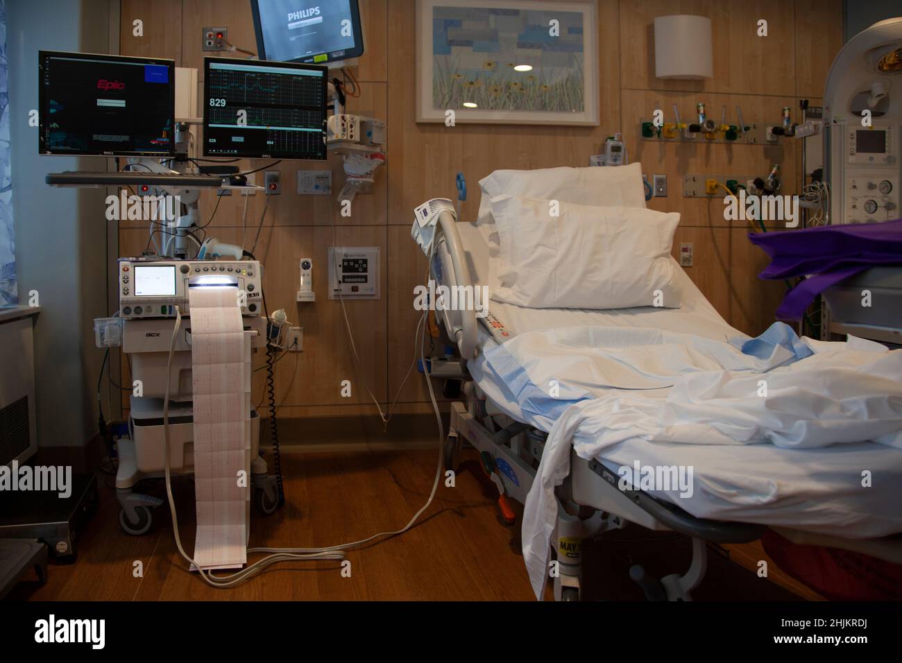 Sala di consegna al NYU Langone Hospital Foto Stock
