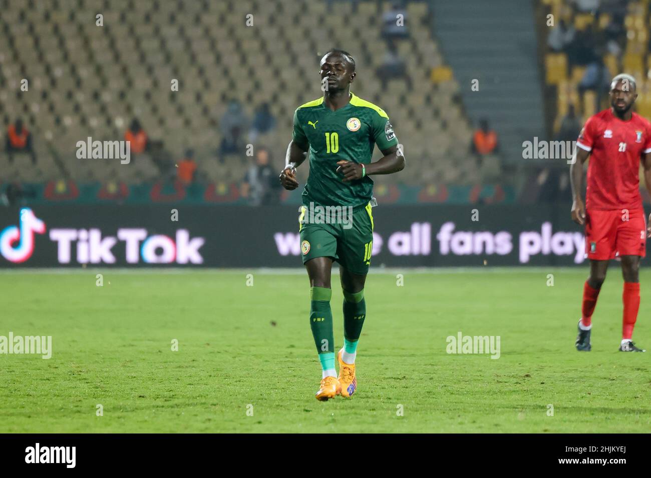 Camerun, Yaounde, Gennaio 30 2022 - Sadio Mane del Senegal durante la Coppa delle nazioni africane - Play offs - Quarter-finals match tra Senegal e Guinea Equatoriale allo Stade Ahmadou Ahidjo, Yaounde, Camerun, 30/01/2022. Photo SF Credit: Sebo47/Alamy Live News Foto Stock