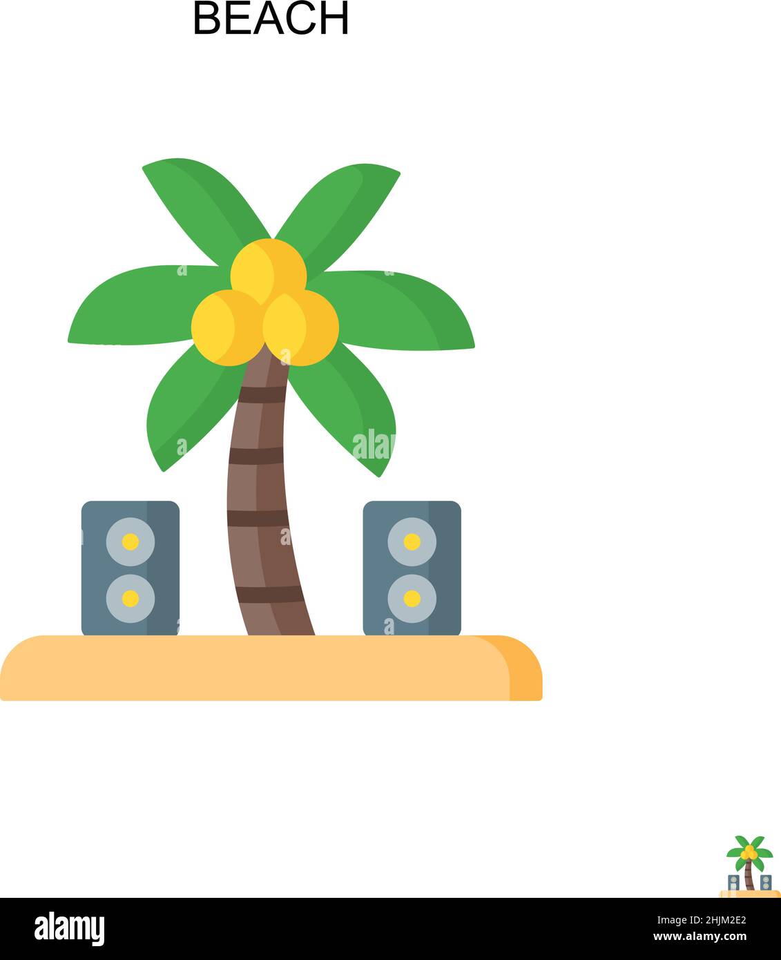 Spiaggia semplice icona vettoriale. Modello di disegno del simbolo di illustrazione per l'elemento dell'interfaccia utente mobile Web. Illustrazione Vettoriale Spiaggia semplice icona vettoriale. Modello di disegno del simbolo di illustrazione per l'elemento dell'interfaccia utente mobile Web. Illustrazione Vettoriale