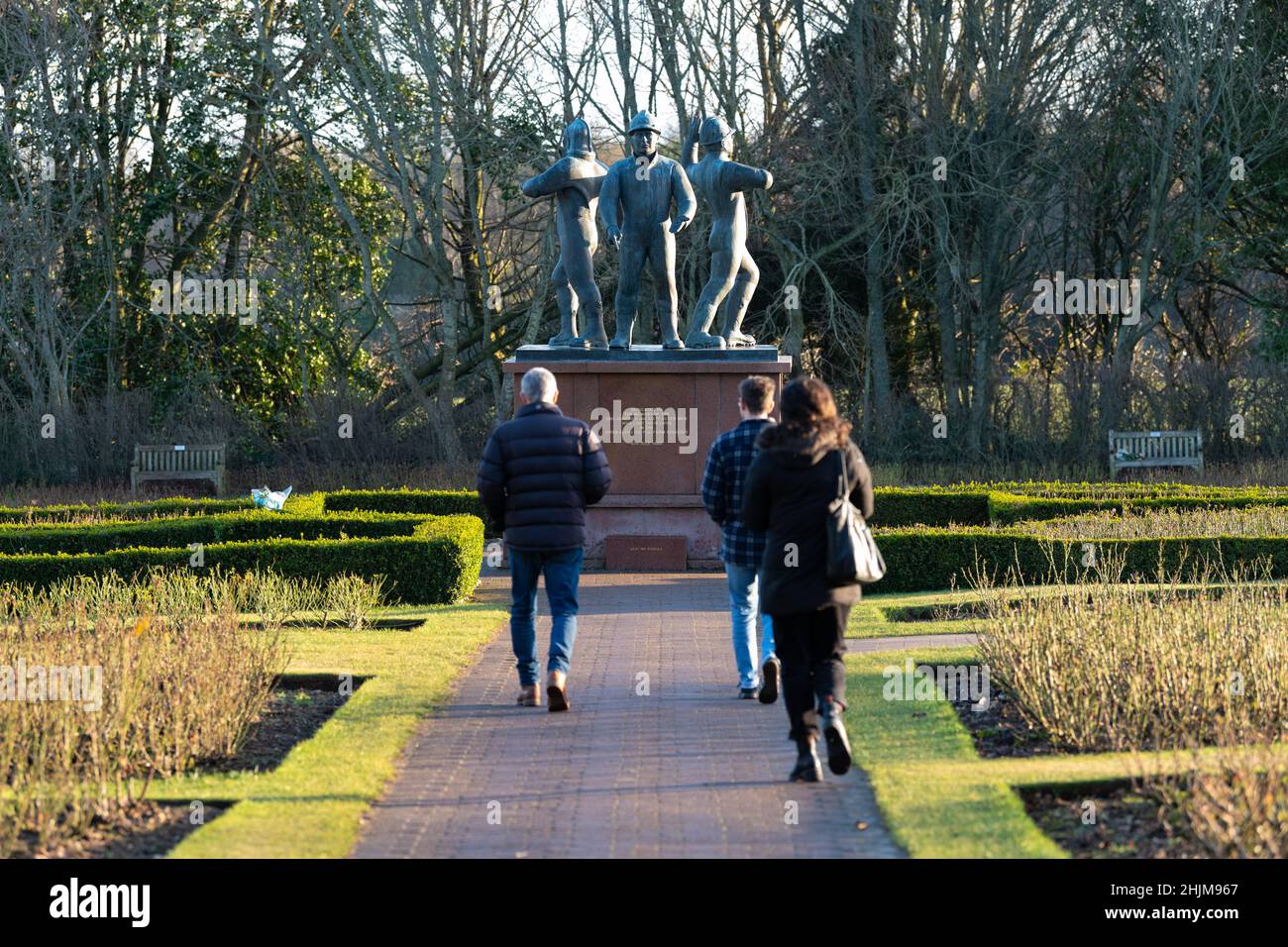 Piper Alpha Memorial, Hazelhead Park, Aberdeen, Scozia, Regno Unito Foto Stock