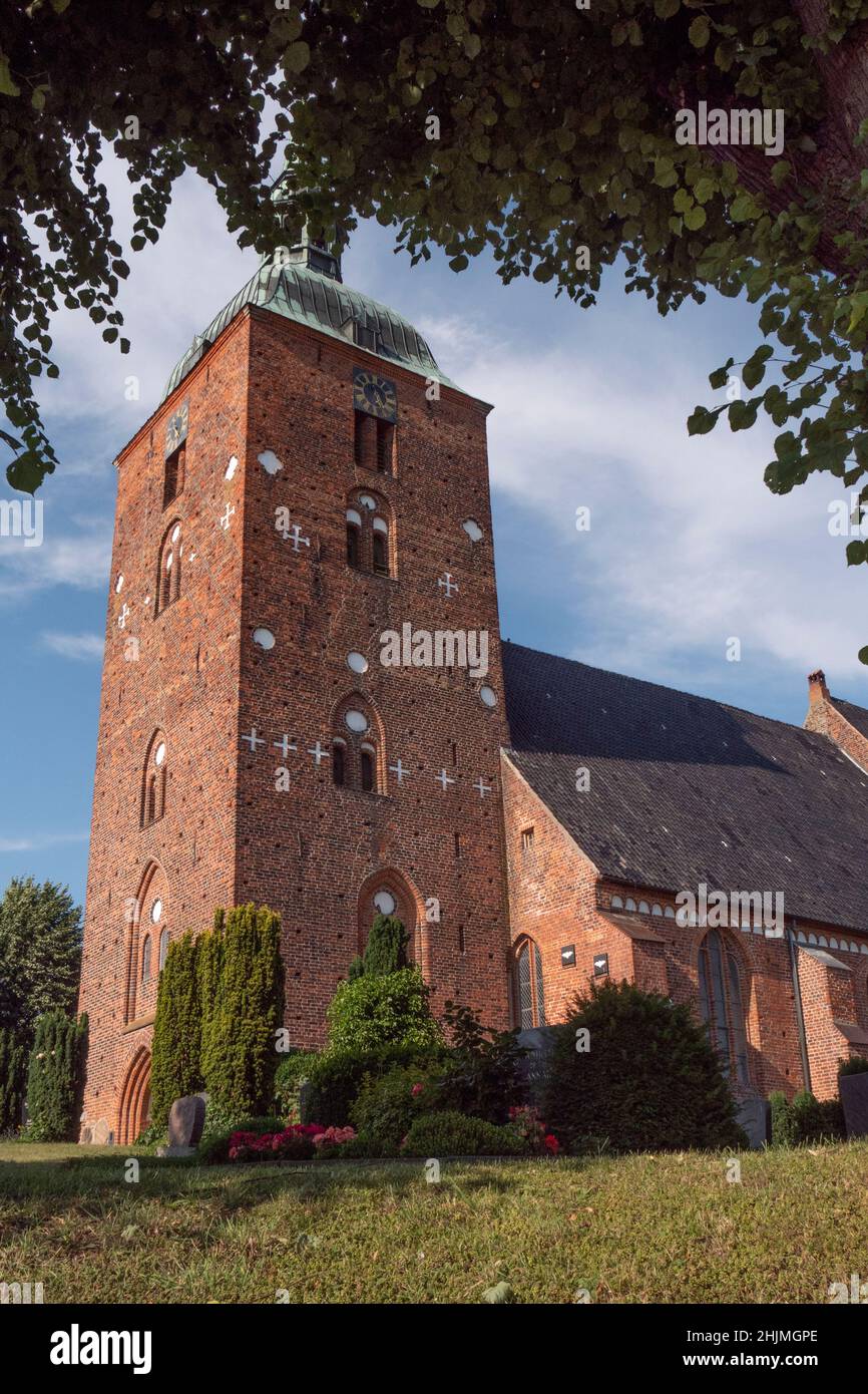 La chiesa di San Nikolai a Burg, Fehmarn, Mar Baltico, Schleswig-Holstein, Germania, Europa Foto Stock