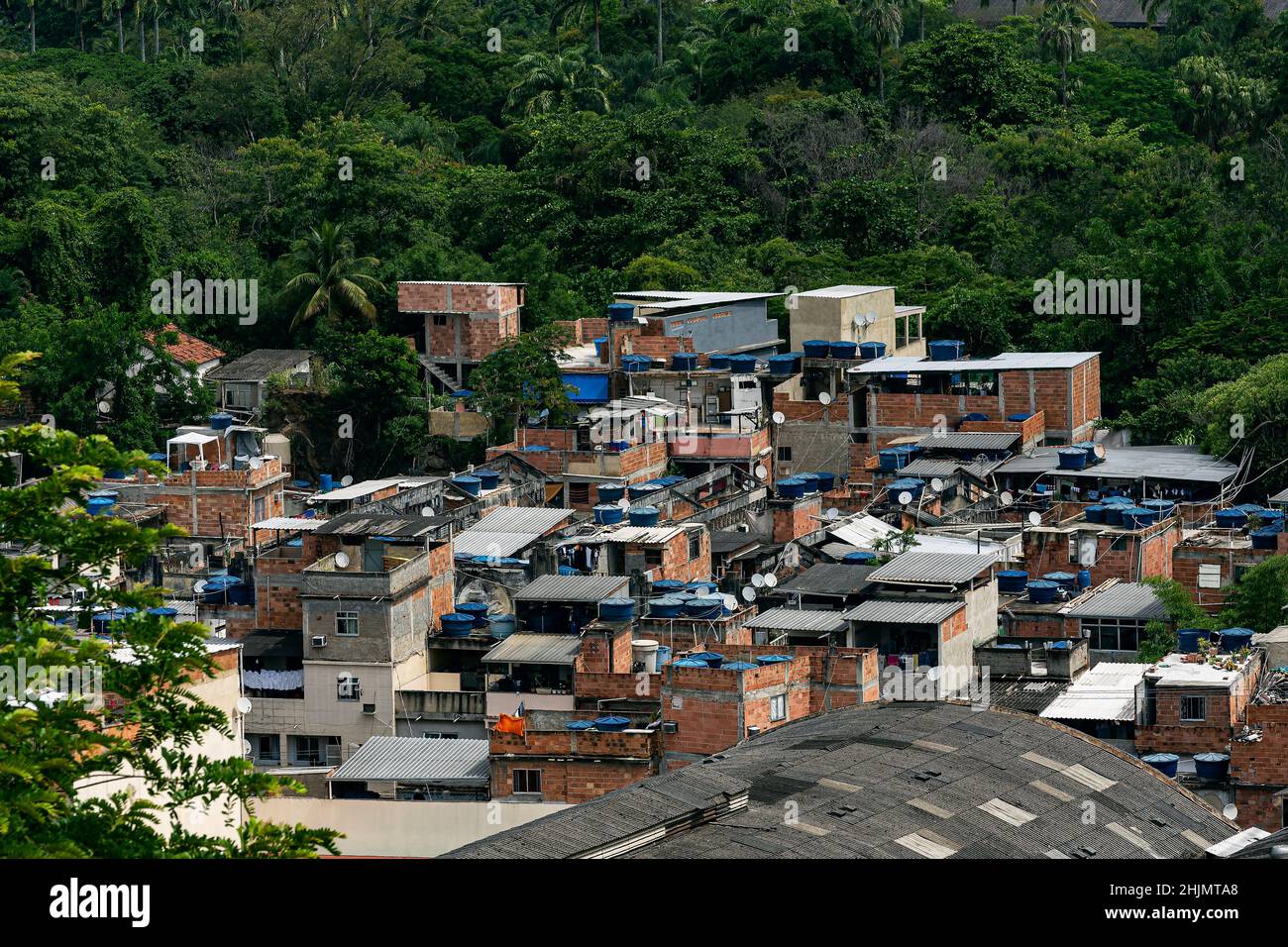 Slum nel mondo. Foto Stock