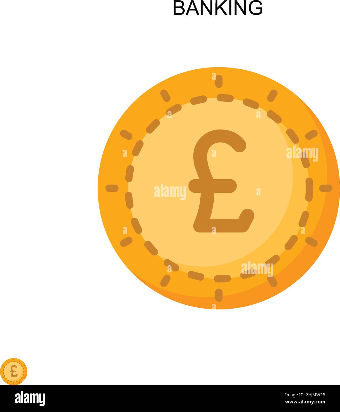 Banking semplice vettore icona. Modello di disegno del simbolo di illustrazione per l'elemento dell'interfaccia utente mobile Web. Illustrazione Vettoriale