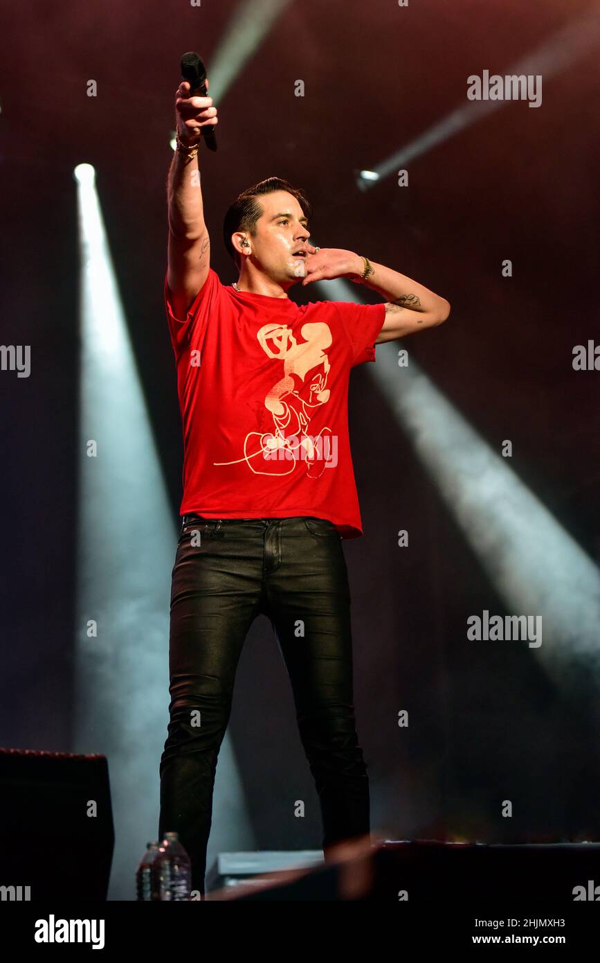 3 settembre 2021 - BottleRock Festival, Napa, California - G Eazy si esibisce sul palco al BottleRock Festival di Napa, California. Foto Stock