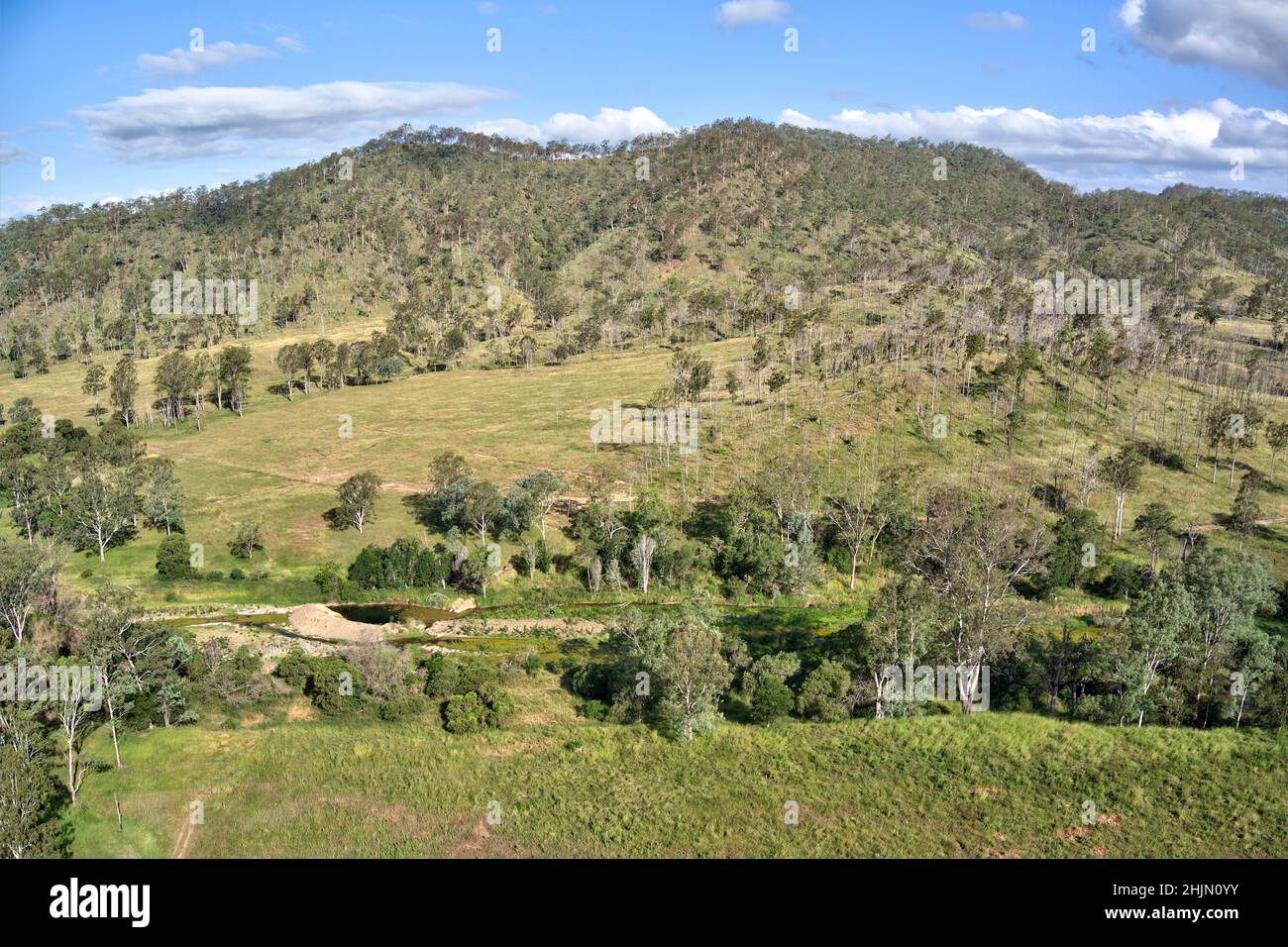 Antenna della testa della valle di Boyne vicino a molti Peakes Queensland Australia Foto Stock