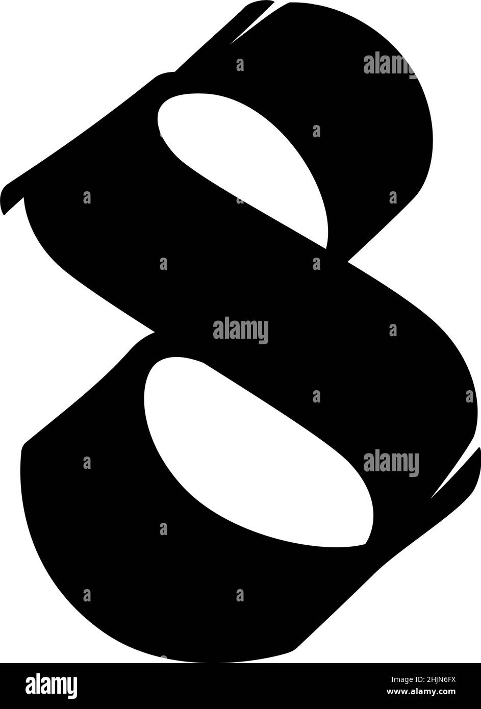 I numeri sono in stile gotico. Vettore. Simboli isolati su sfondo bianco. La calligrafia e scritte. Figure medioevali. Singoli simboli. El Illustrazione Vettoriale