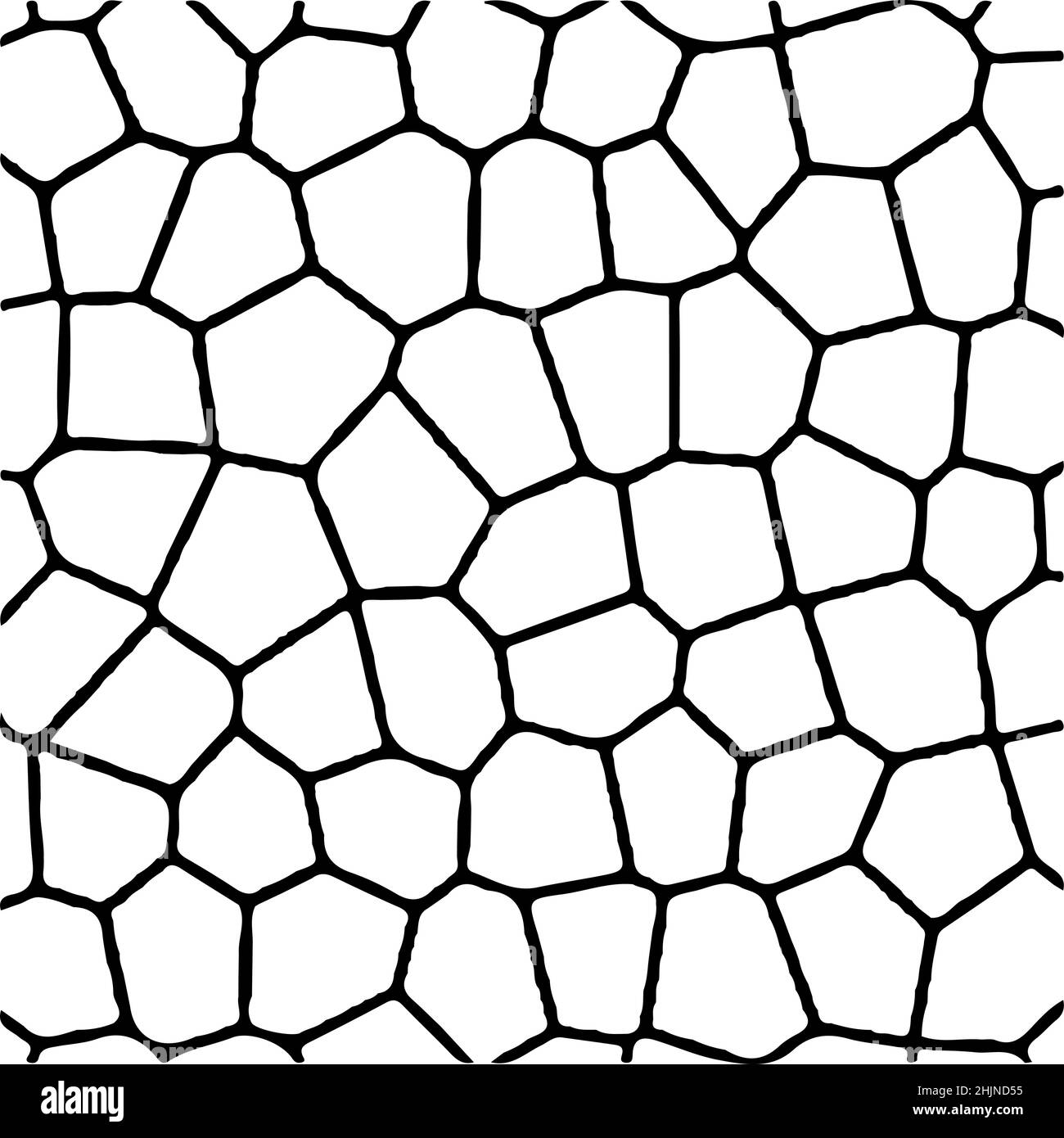 Modello di mesh organico astratto. Modello, stampa griglia Illustrazione Vettoriale