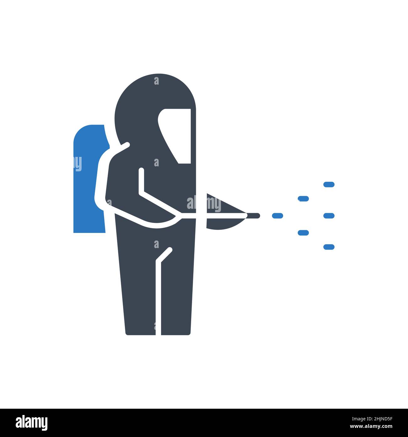 Icona del glifo vettoriale correlato alla disinfezione Illustrazione Vettoriale