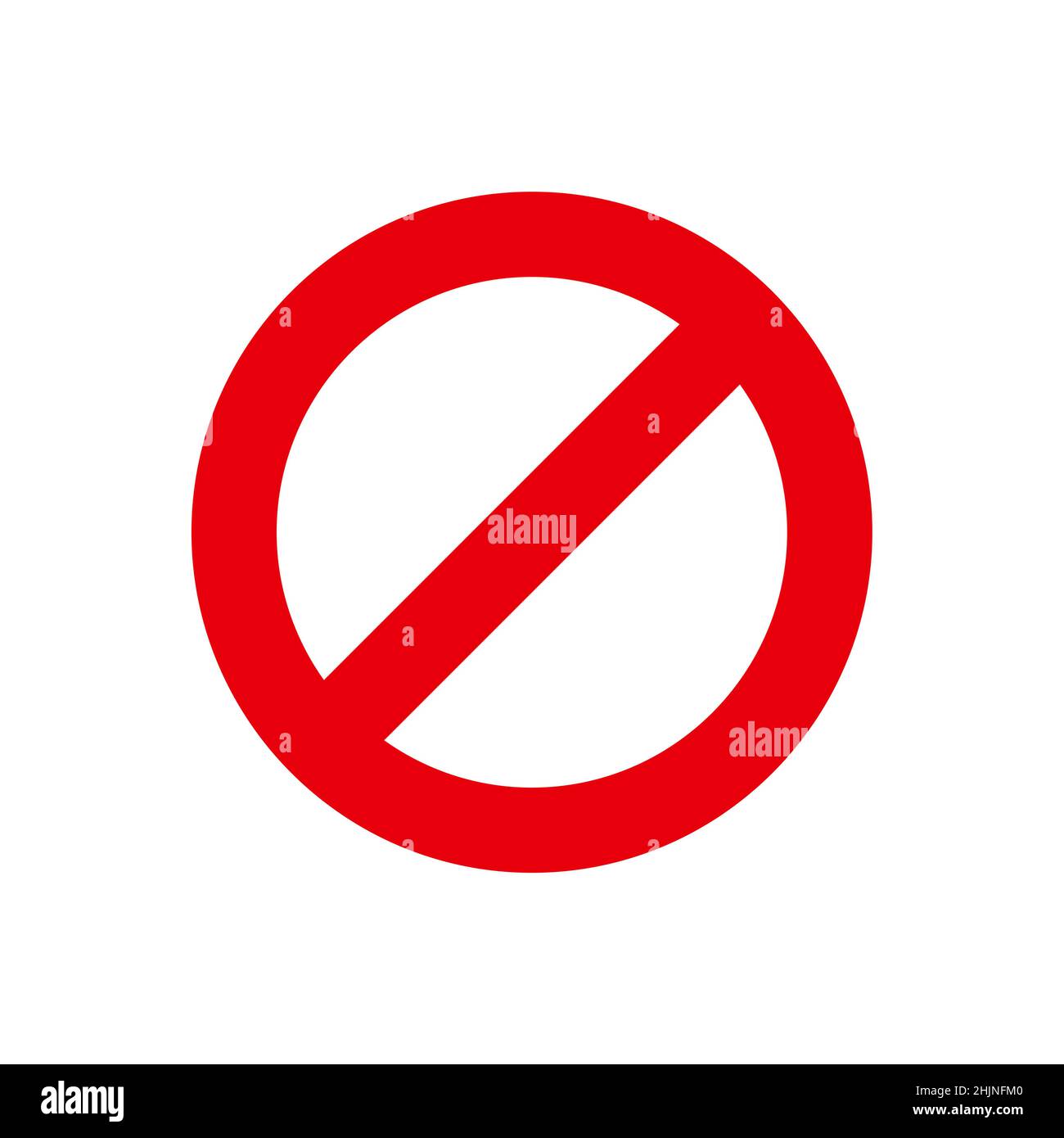 Icona del glifo vettoriale correlato al segno di ban Illustrazione Vettoriale