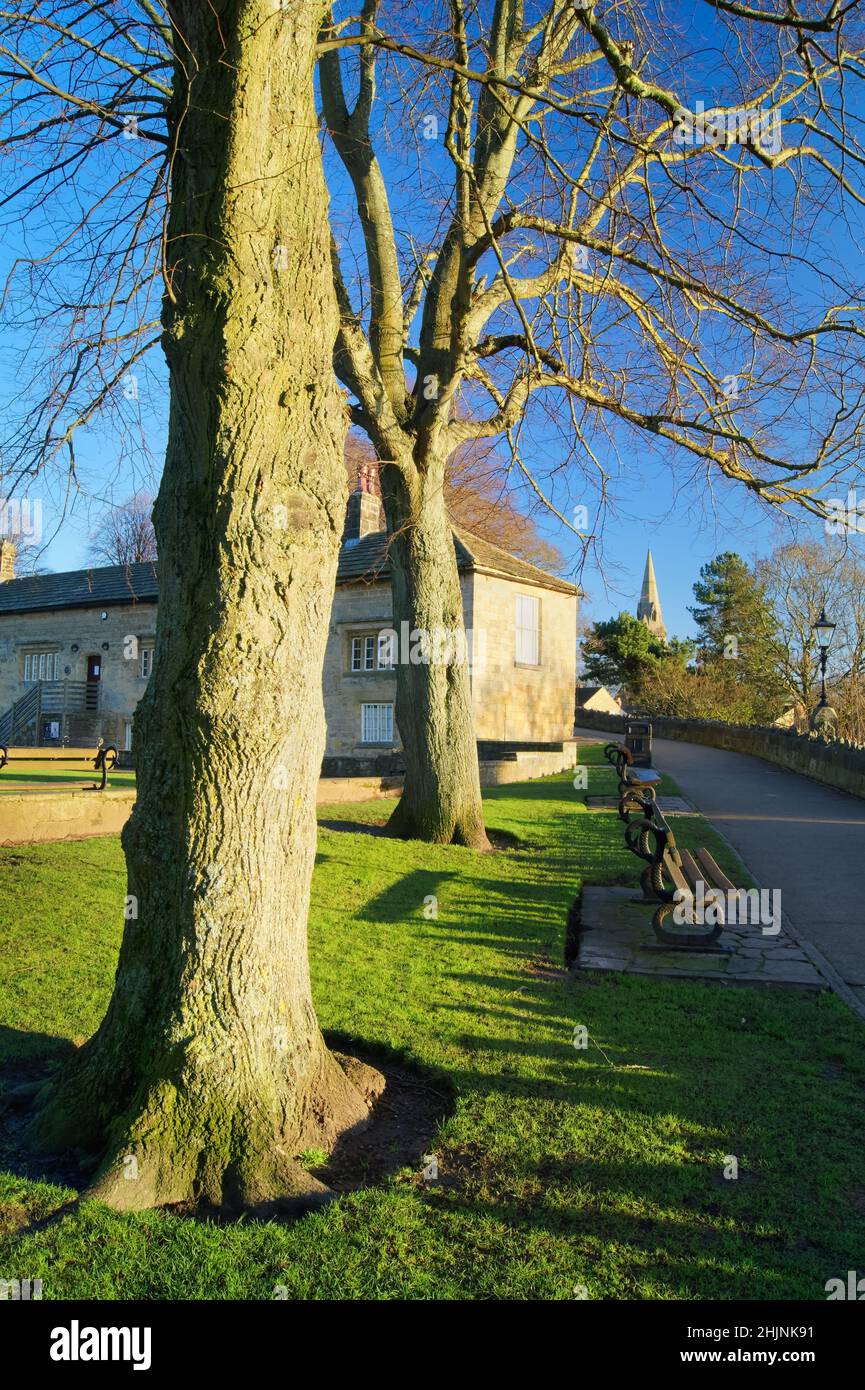 Regno Unito, North Yorkshire, Knaresborough Castle Grounds e Tudor Courthouse Museum Foto Stock