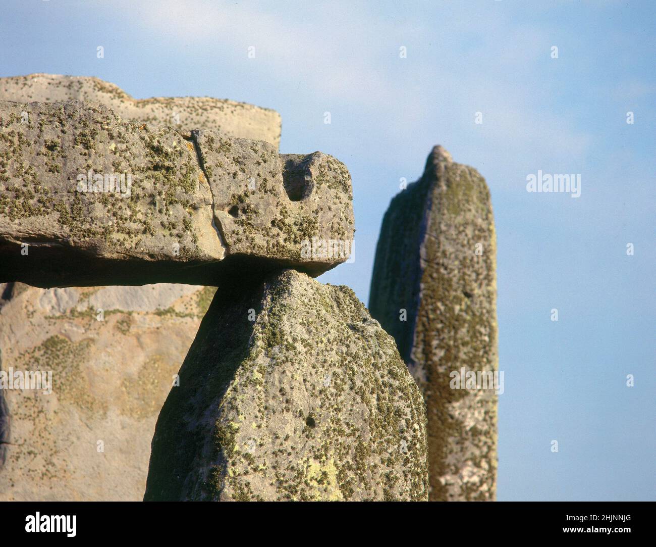 MEGALITOS DEL CROMLECH DE STONEHENGE - SANTUARIO UTILIZADO COMO SEPULCRO Y CALENDARIO DE PIEDRA - 2500/1700 AC. Ubicazione: STONEHENGE. Salisbury. INGHILTERRA. Foto Stock