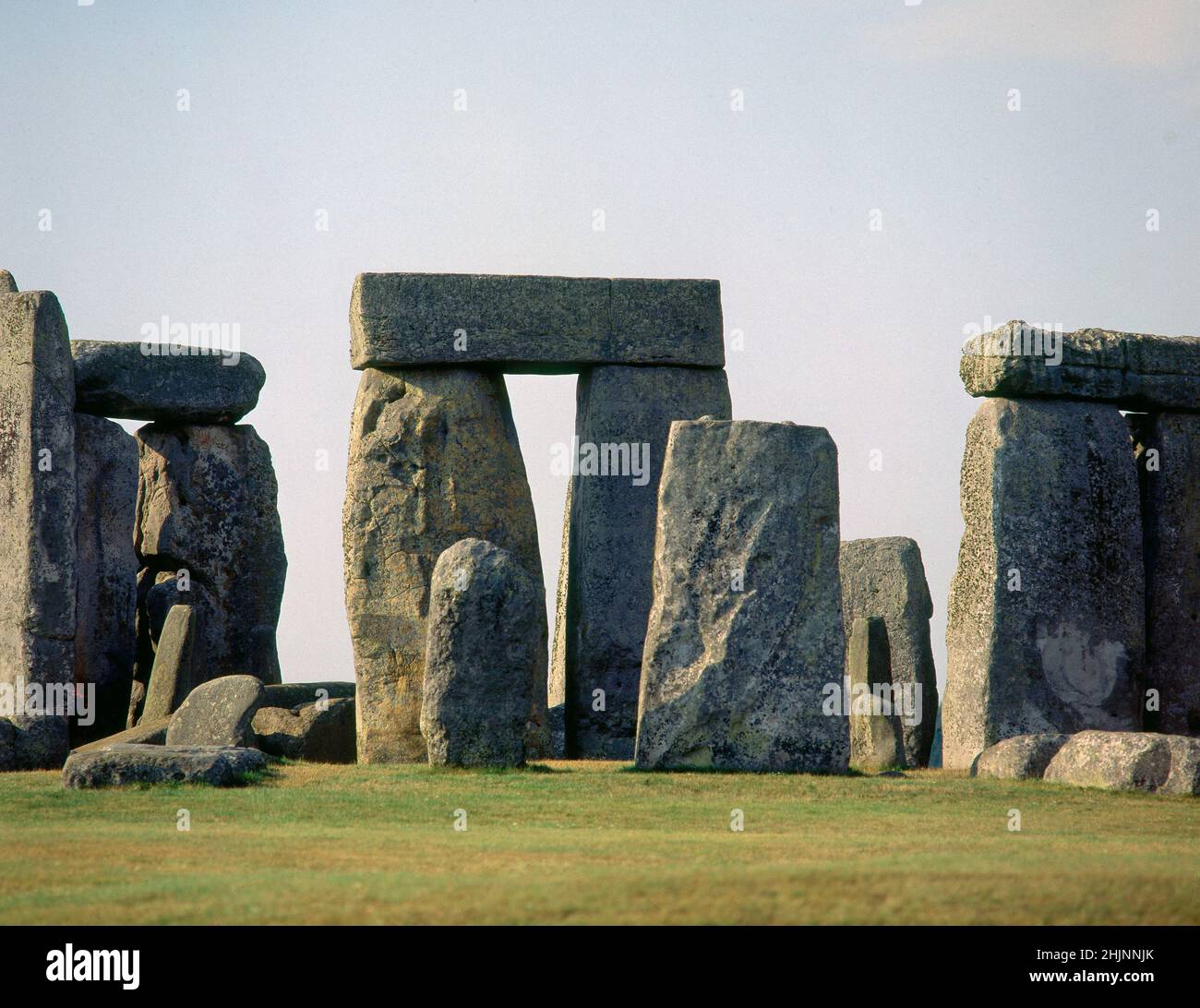 MEGALITOS DEL CROMLECH DE STONEHENGE - SANTUARIO UTILIZADO COMO SEPULCRO Y CALENDARIO DE PIEDRA - 2500/1700 AC. Ubicazione: STONEHENGE. Salisbury. INGHILTERRA. Foto Stock