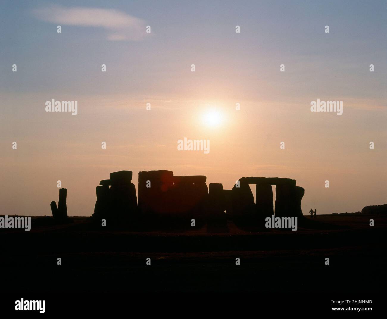 CROMLECH DE STONEHENGE - SANTUARIO UTILIZADO COMO SEPULCRO Y CALENDARIO DE PIEDRA - 2500/1700 AC. Località: STONEHENGE. Salisbury. INGHILTERRA. Foto Stock