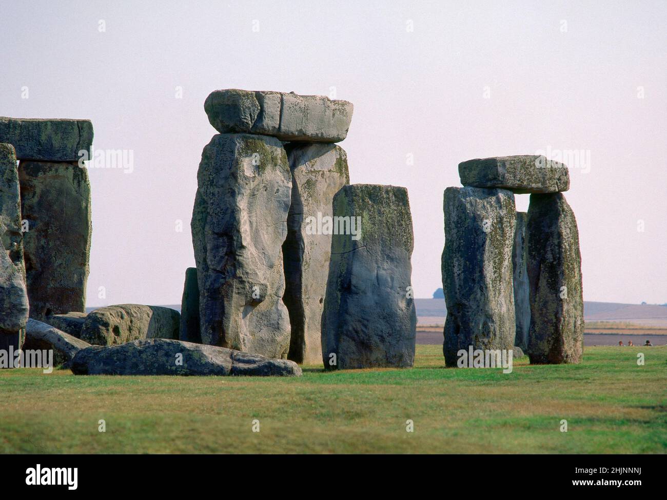 CROMLECH DE STONEHENGE - SANTUARIO UTILIZADO COMO SEPULCRO Y CALENDARIO DE PIEDRA - 2500/1700 AC. Località: STONEHENGE. Salisbury. INGHILTERRA. Foto Stock