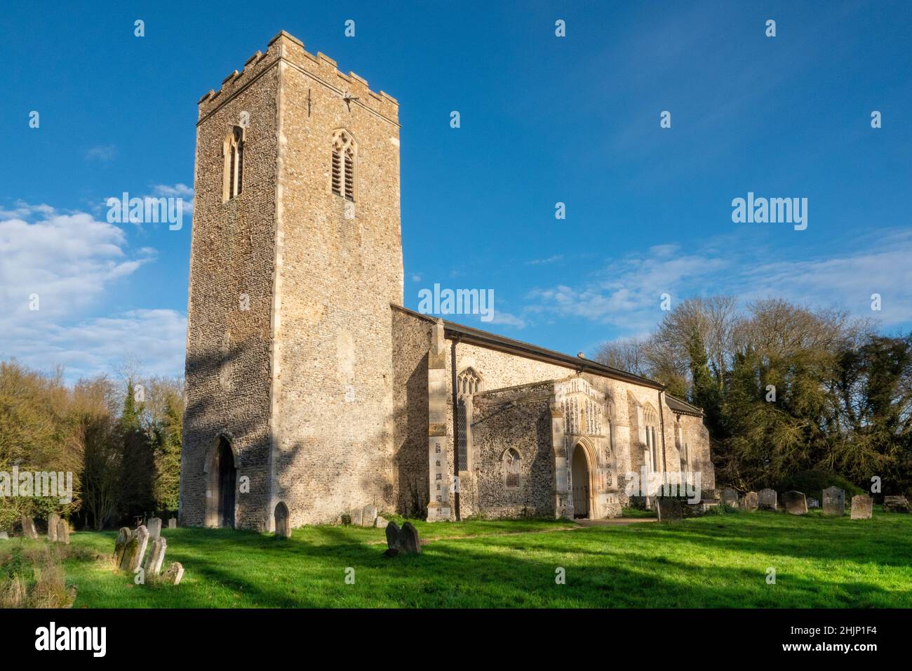 La Chiesa di San Lorenzo, Brundish, Suffolk, Regno Unito Foto Stock