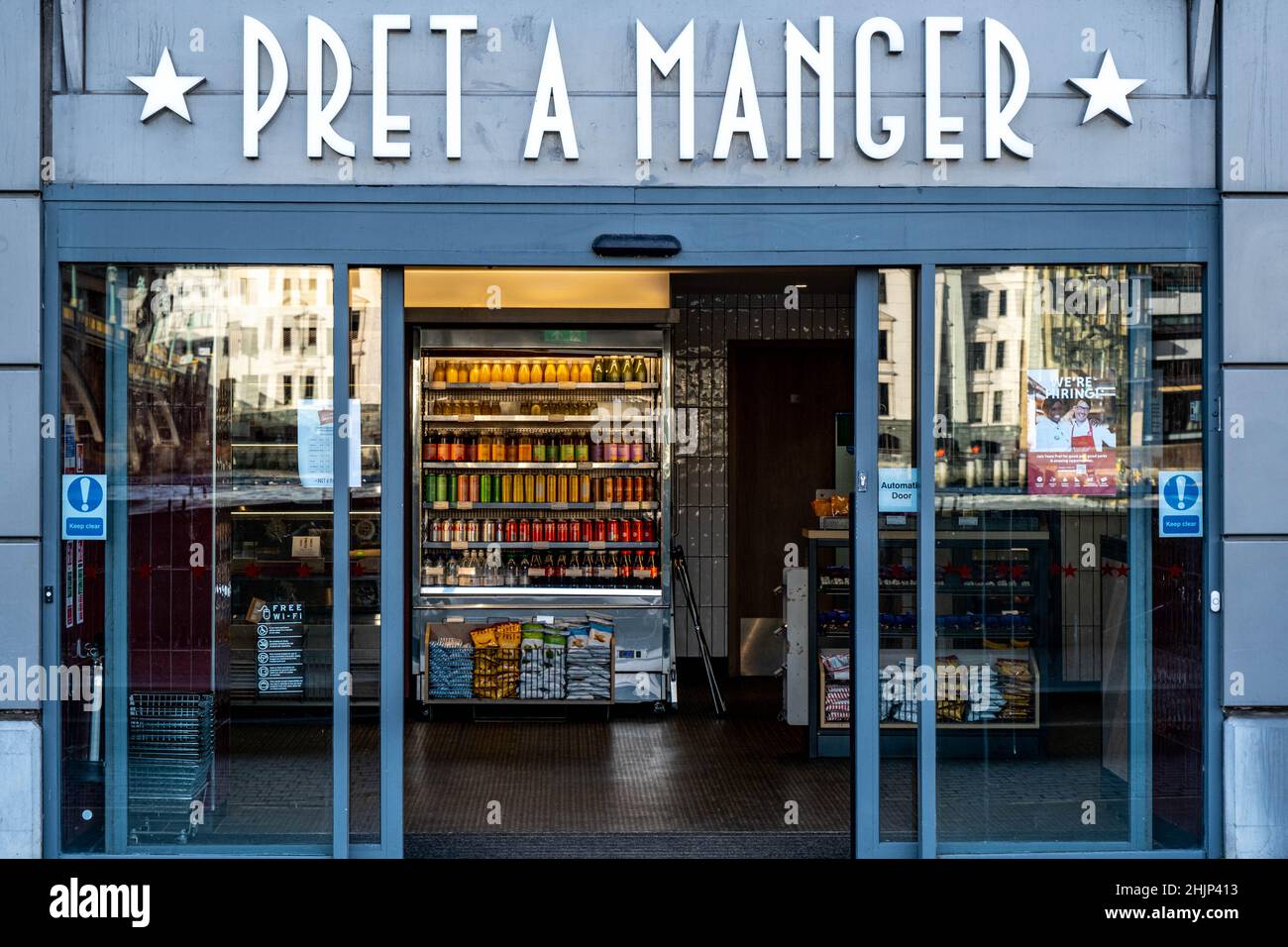 London England UK, 29 gennaio 2022, Pret A Manger Retail Food Restaurant Chain Bankside Southwark London Foto Stock