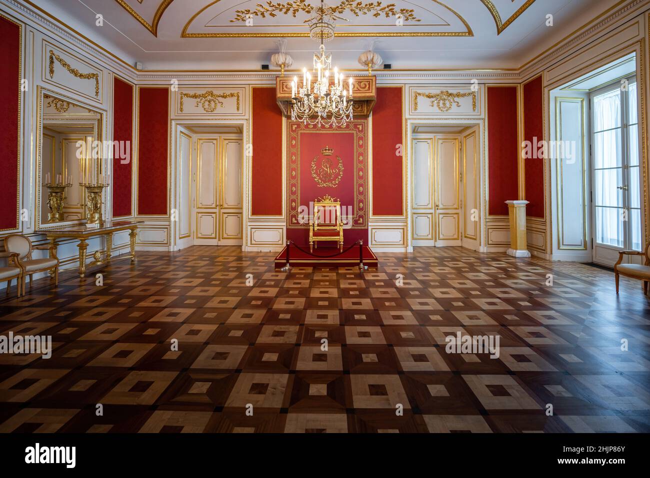 Sala del Consiglio reale al Castello reale di Varsavia - Varsavia, Polonia Foto Stock