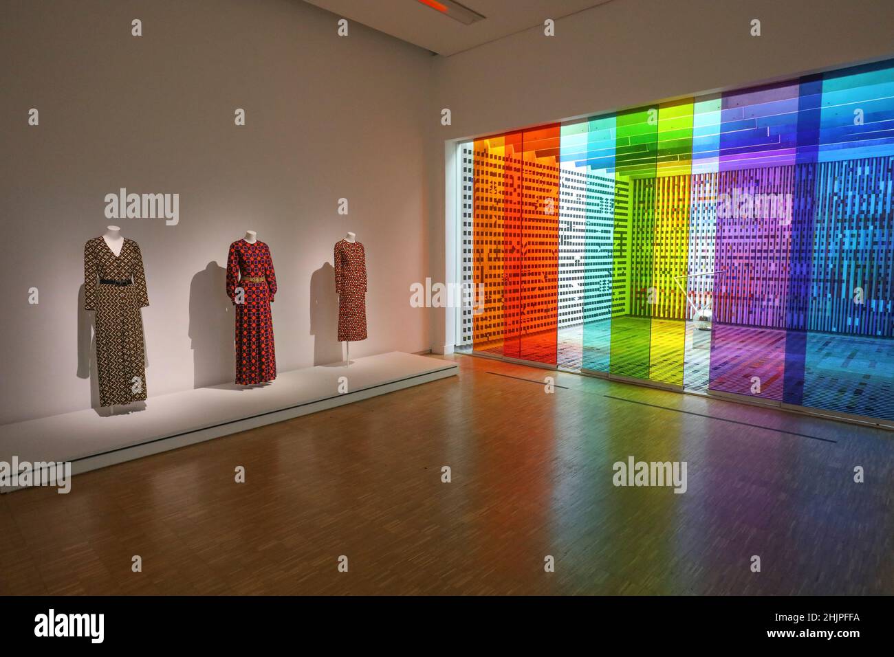 YVES SAINT LAURENT AL CENTRO POMPIDOU, PARIGI Foto Stock