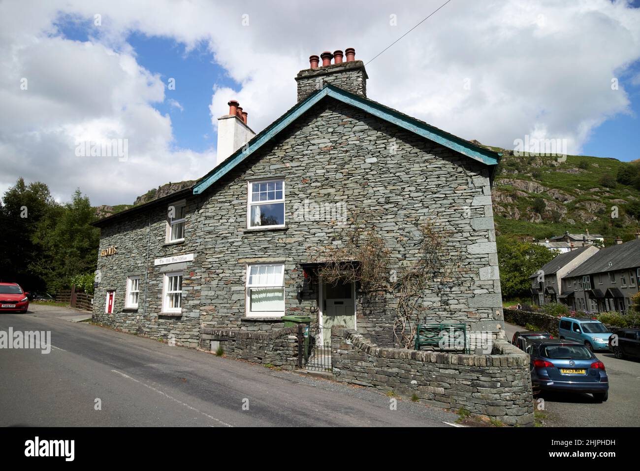 la vecchia cappella dell'ufficio postale style langdale valley, lake district, cumbria, inghilterra, regno unito Foto Stock