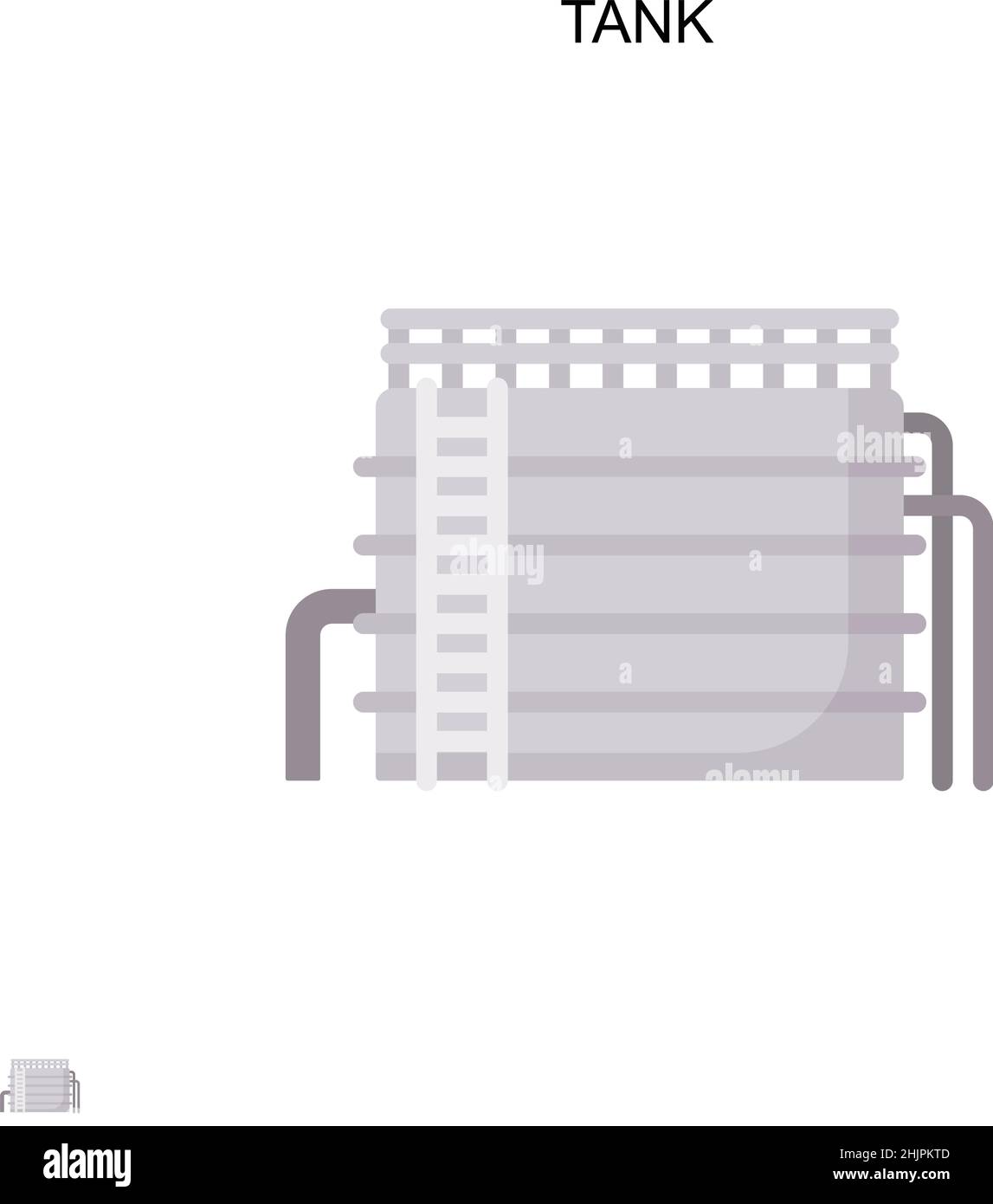 Icona vettore serbatoio semplice. Modello di disegno del simbolo di illustrazione per l'elemento dell'interfaccia utente mobile Web. Illustrazione Vettoriale Icona vettore serbatoio semplice. Modello di disegno del simbolo di illustrazione per l'elemento dell'interfaccia utente mobile Web. Illustrazione Vettoriale