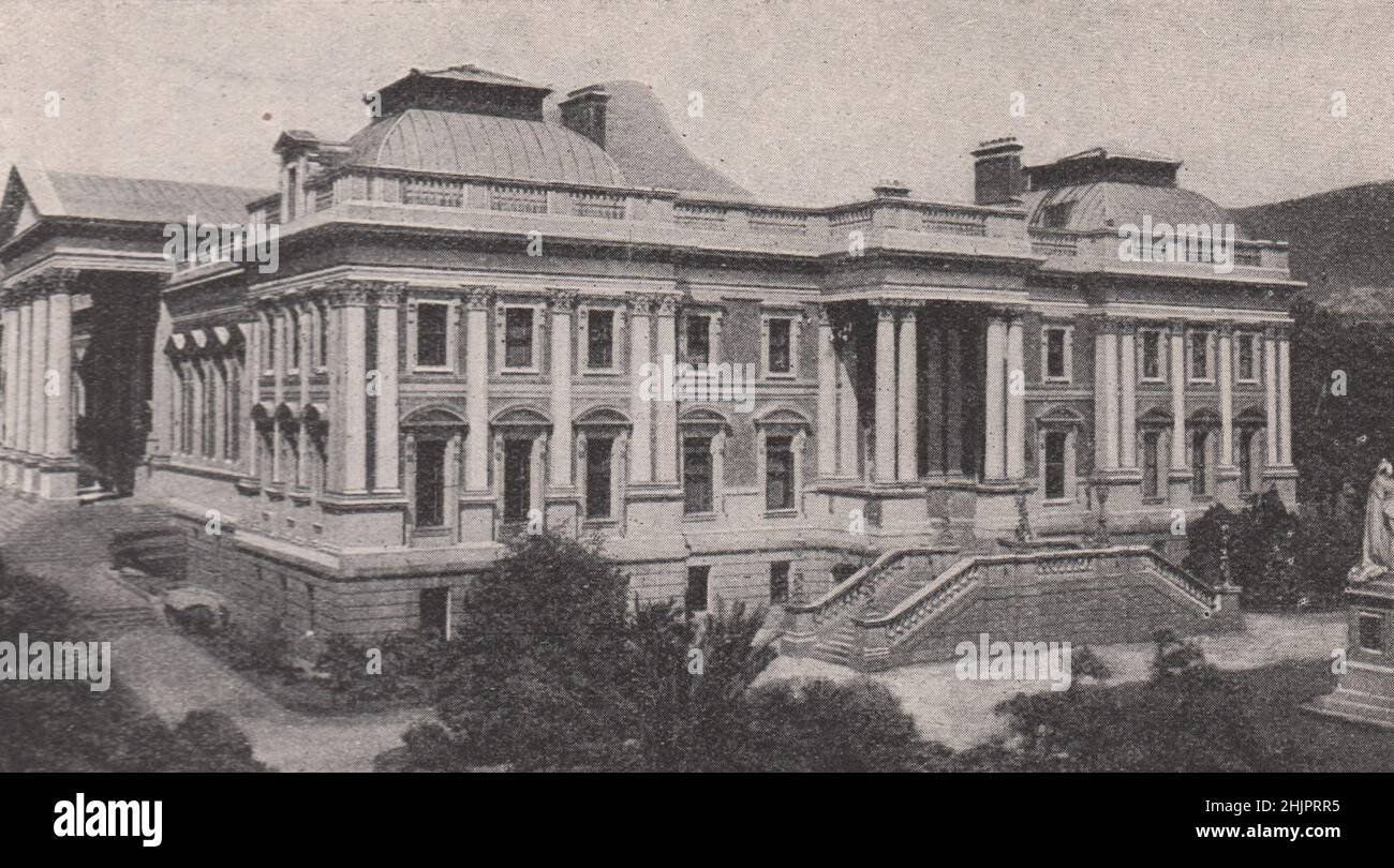 Dove si riunisce il consiglio provinciale dell'Unione. Sudafrica. Capo di buona speranza (1923) Foto Stock