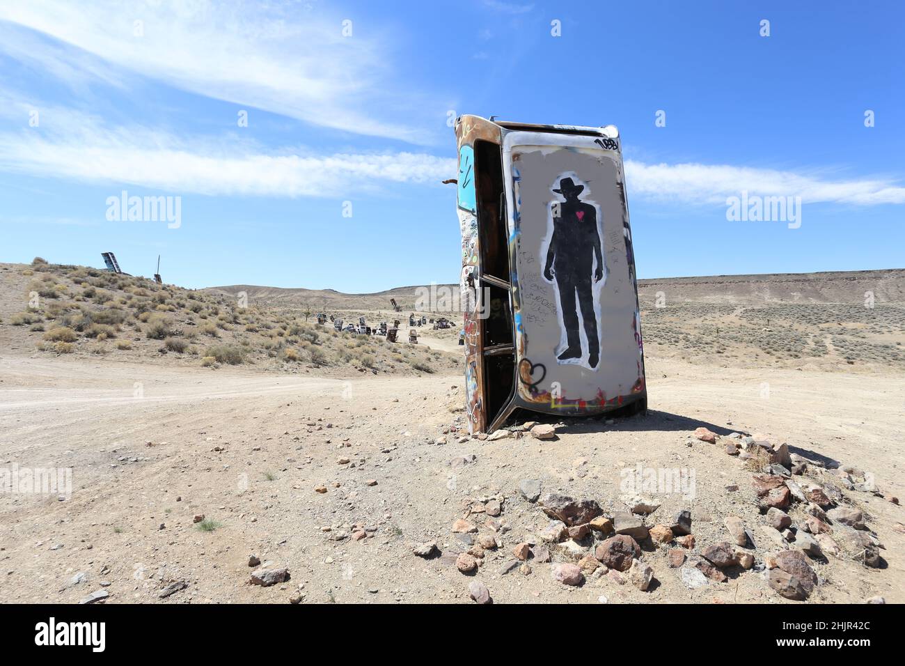 Il cowboy di goldfield Nevada perse la città Foto Stock