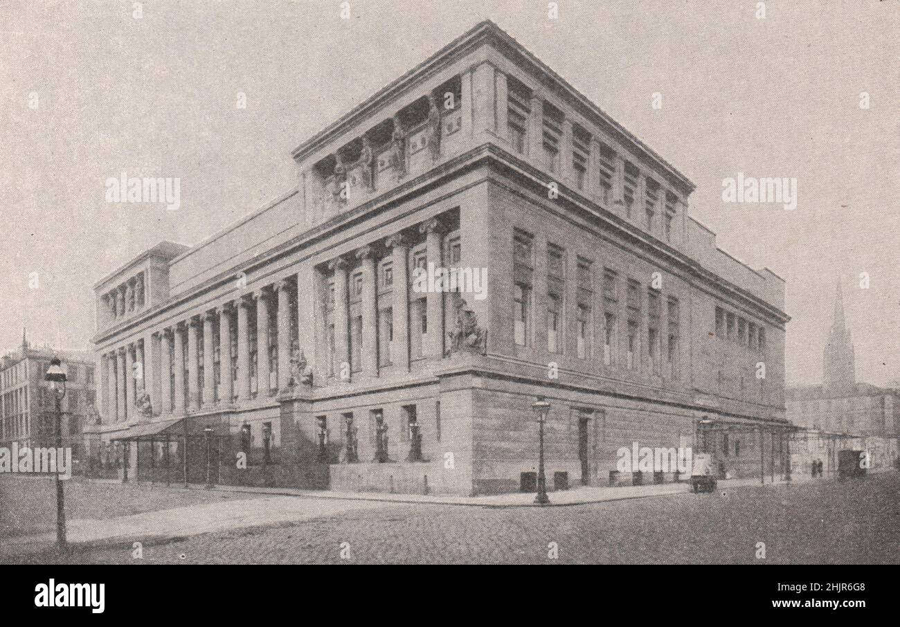 Andrew's Hall, la più grande sala pubblica di Glasgow. Scozia (1923) Foto Stock