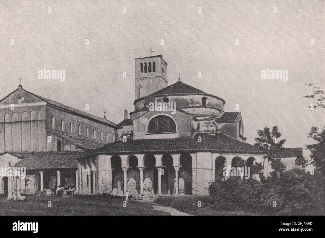 Chiesa di Santa Fosca su un'isola della Laguna Veneziana. Venezia (1923) Foto Stock
