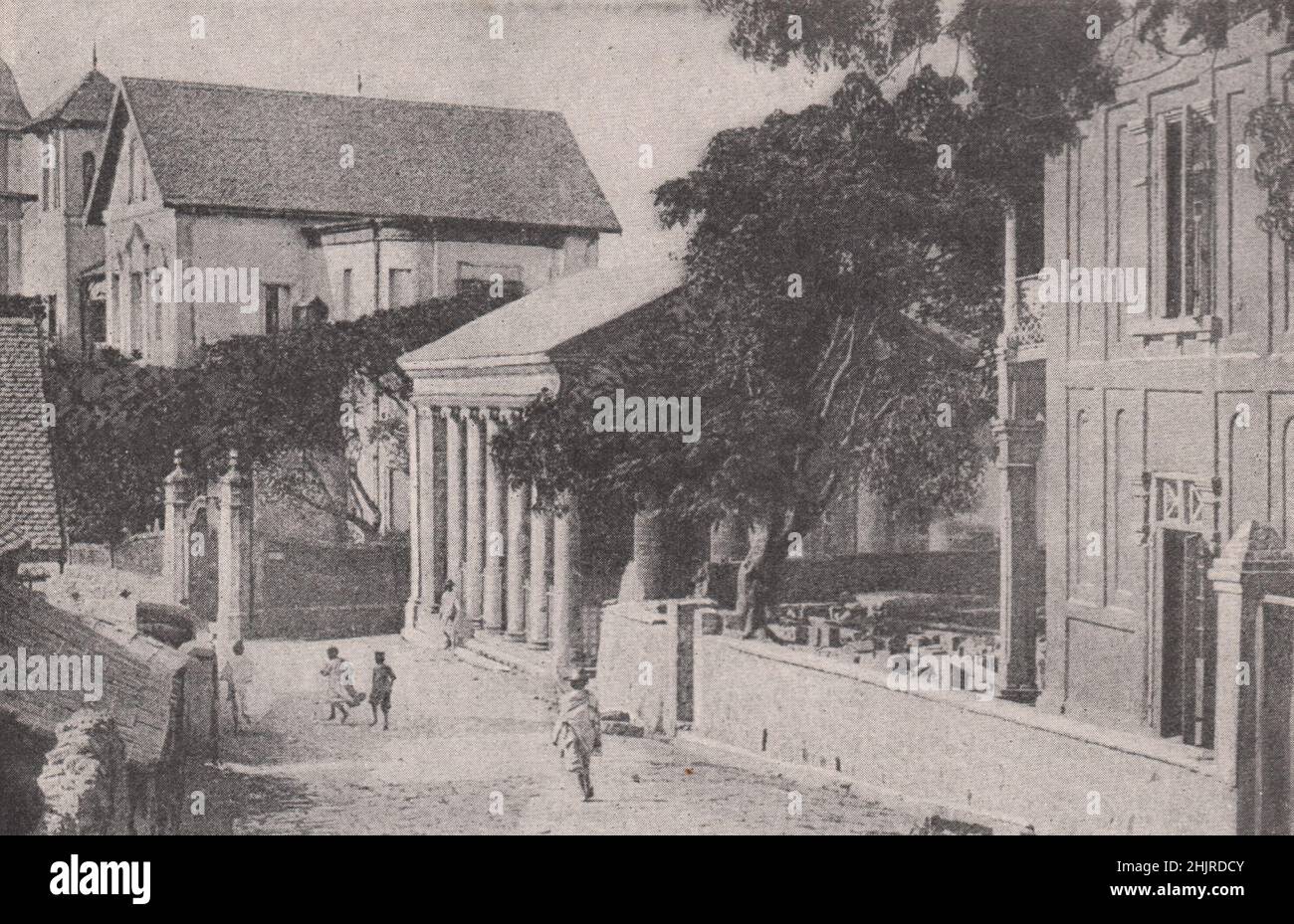 Colonne classiche del palazzo di giustizia, Antananarivo. Madagascar (1923) Foto Stock