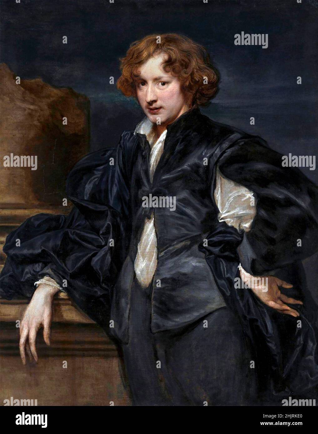 Anthony Van Dyck (1599-1641), autoritratto, olio su tela, 1633 Foto Stock