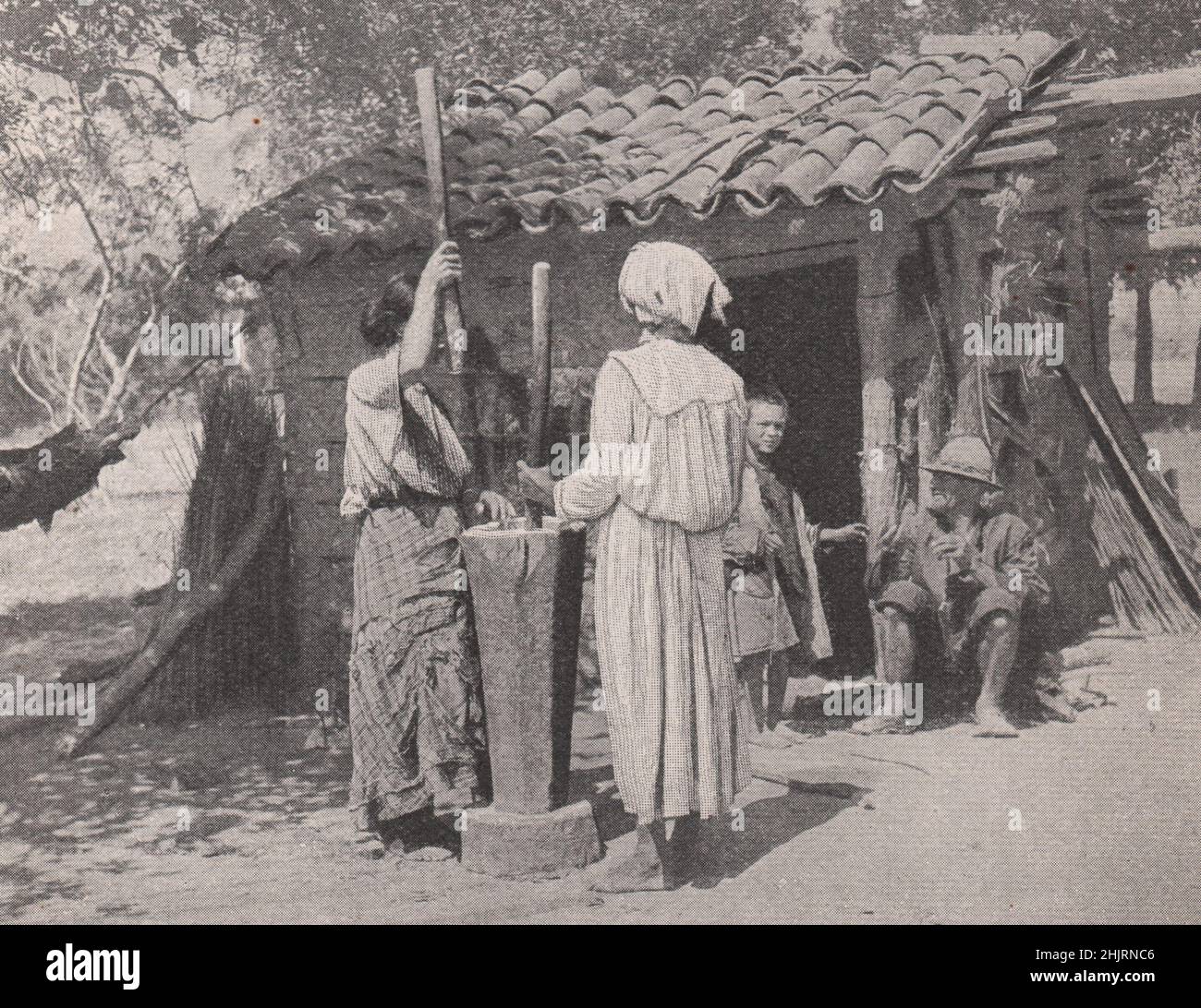 Scorcio della vita nazionale in Paraguay sconosciuto (1923) Foto Stock