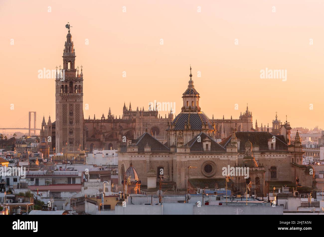 Cattedrale di Siviglia a Sevilla City, Spagna Foto Stock