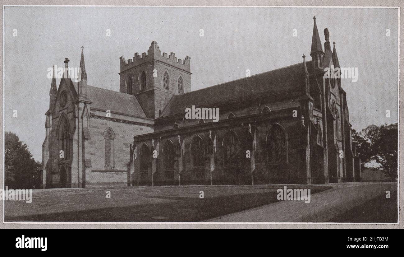 Cattedrale protestante, Armagh. Contea di Armagh (1913) Foto Stock