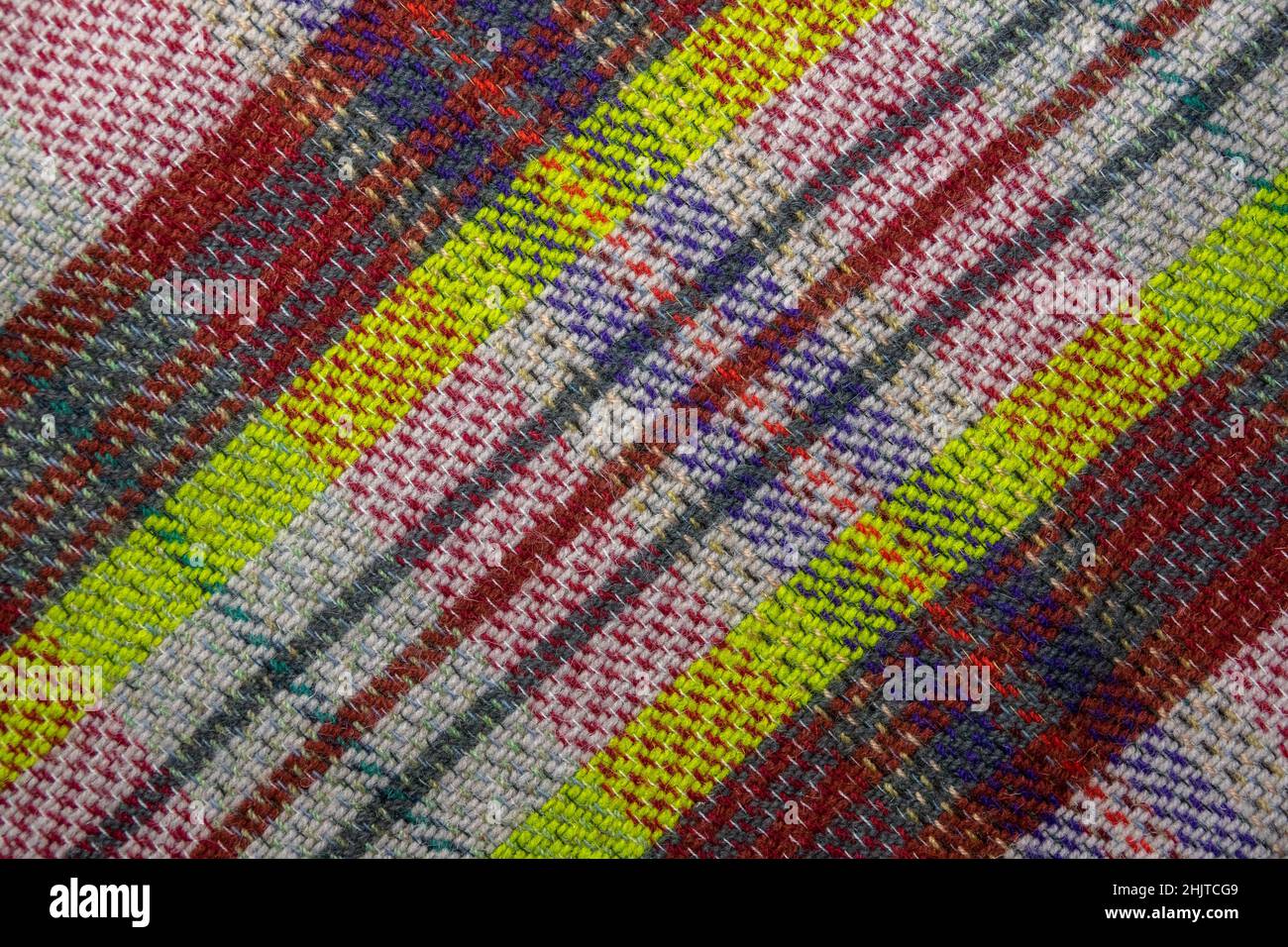 Sfondo astratto trama di una coperta scozzese tradizionale in tartan Foto Stock
