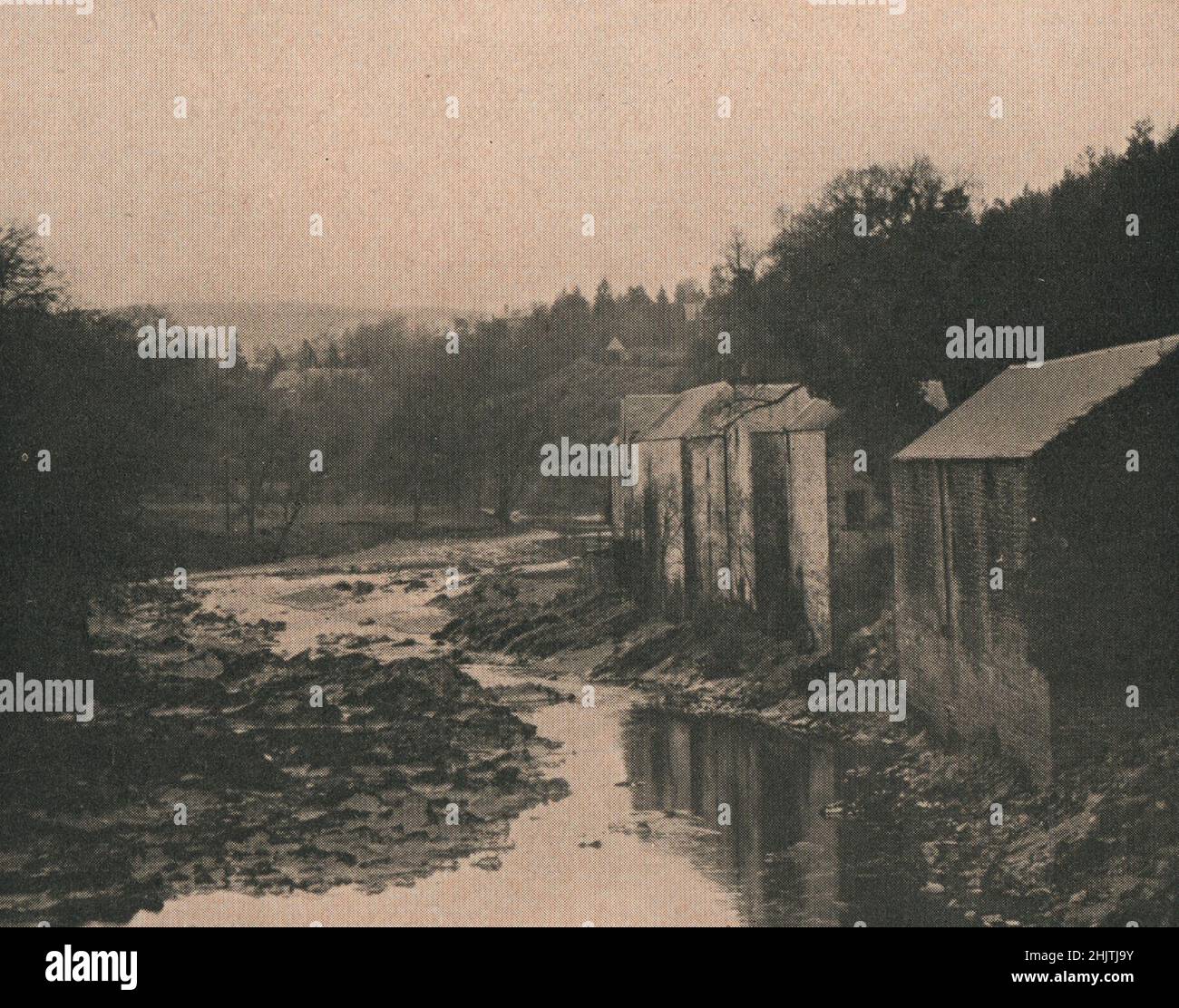 Old Mills sulla Esk. Dumfries (1913) Foto Stock