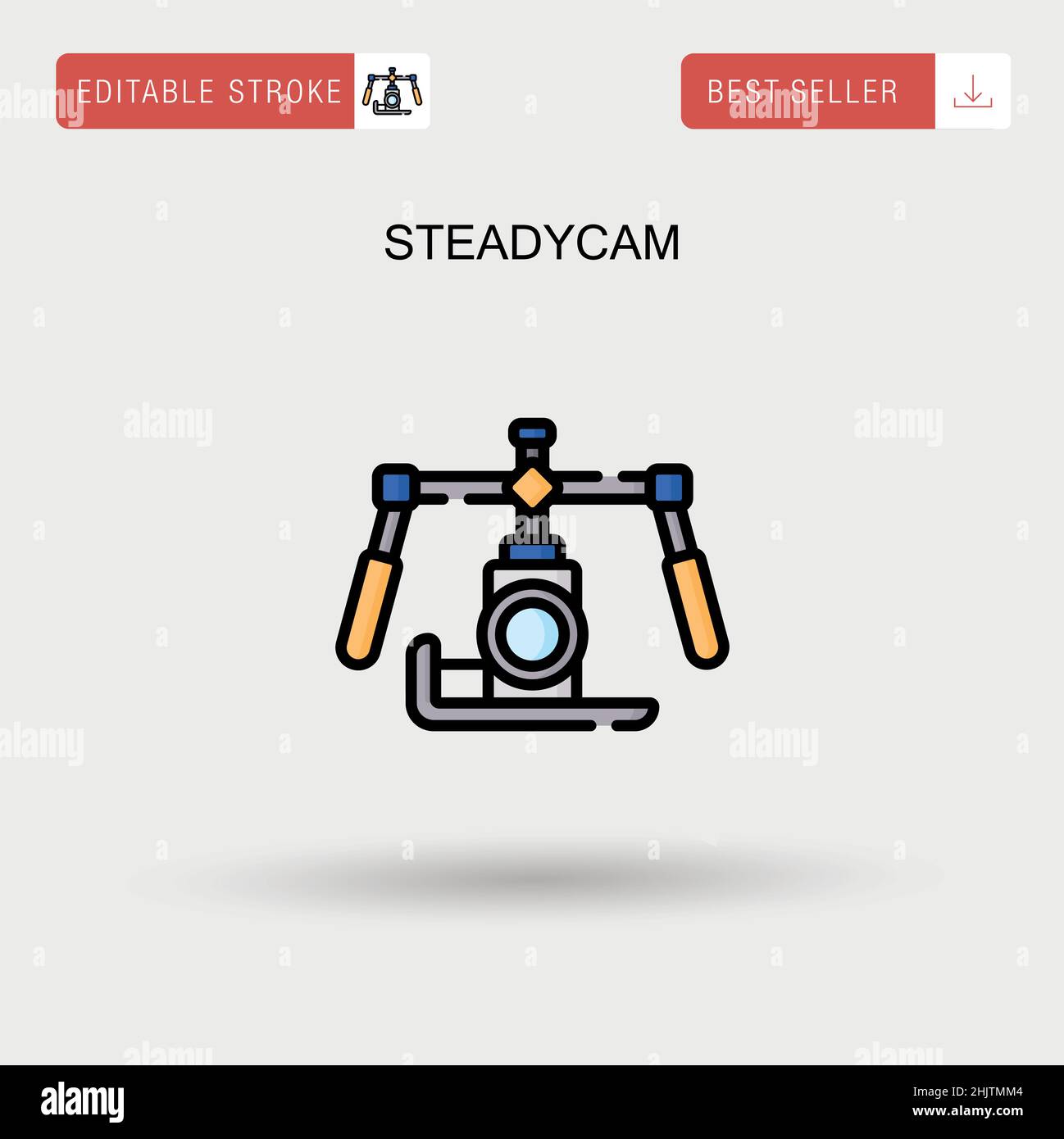 Icona vettore Steadycam Simple. Illustrazione Vettoriale