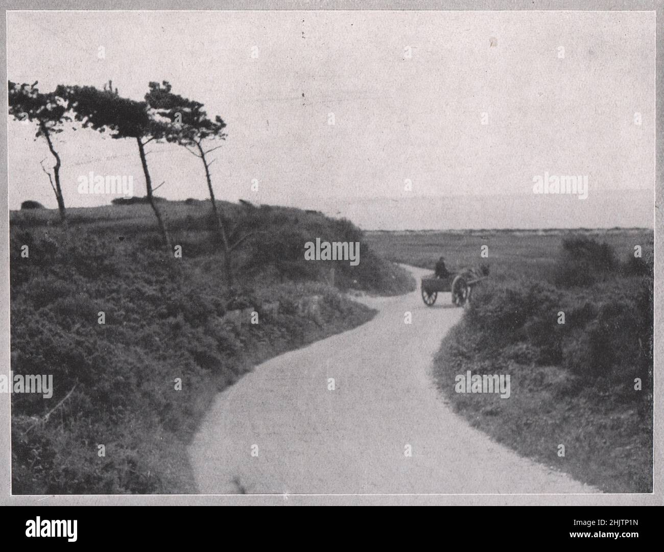 Un vicolo vicino a Lee-on-the-Solent. Hampshire (1913) Foto Stock