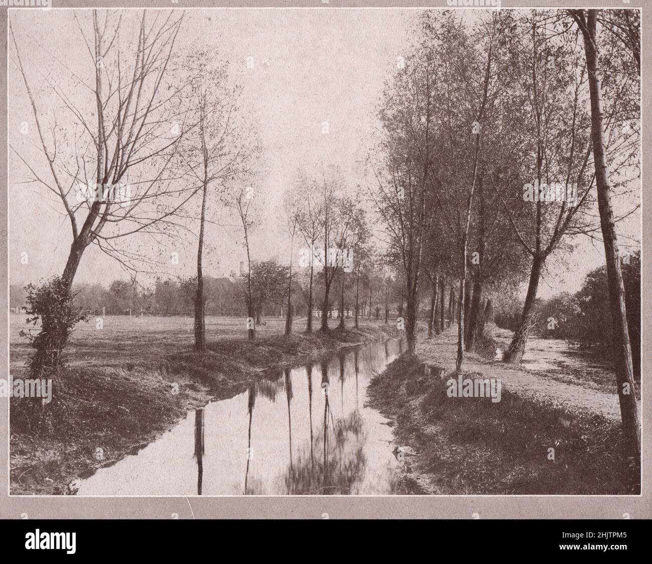 Hartham Walk, Hertford. Hertfordshire (1913) Foto Stock