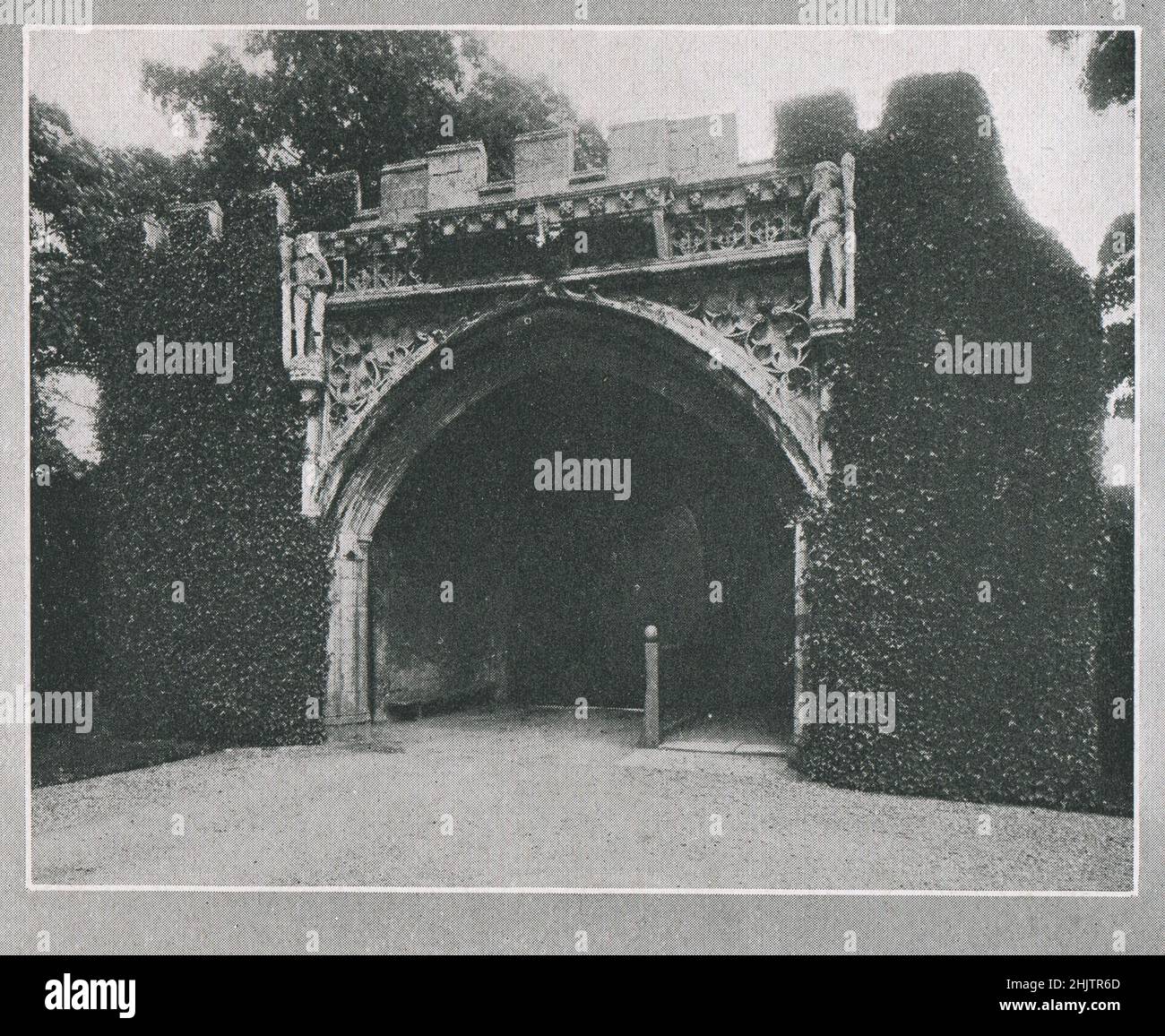 Porta d'ingresso, Hinchingbrooke. Huntingdonshire (1913) Foto Stock