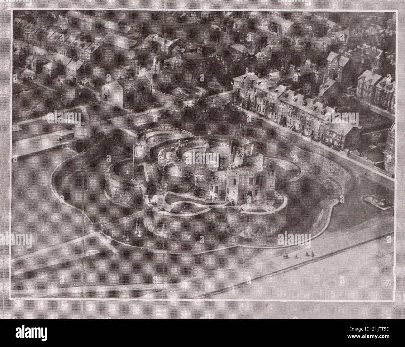 Deal Castle dall'aria. Kent (1913) Foto Stock