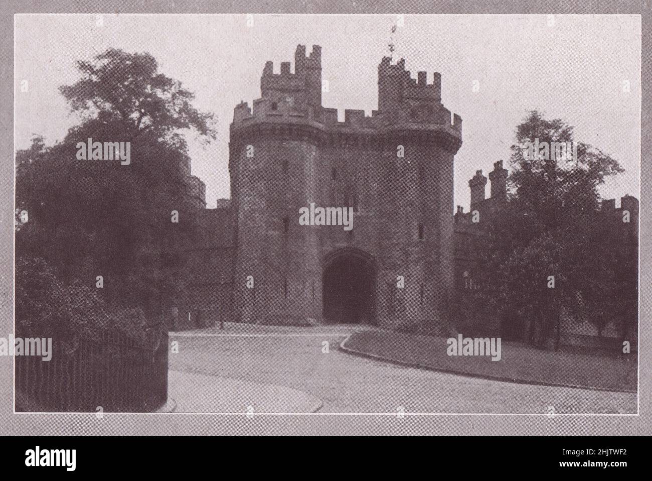 Ingresso Gateway, Castello di Lancaster. Lancashire (1913) Foto Stock