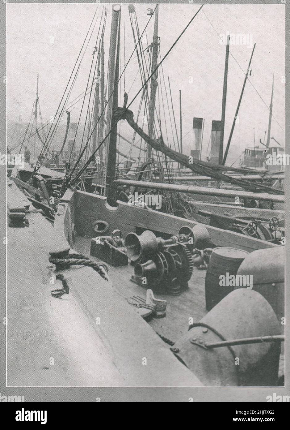 Dock Grimsby. Lincolnshire (1913) Foto Stock