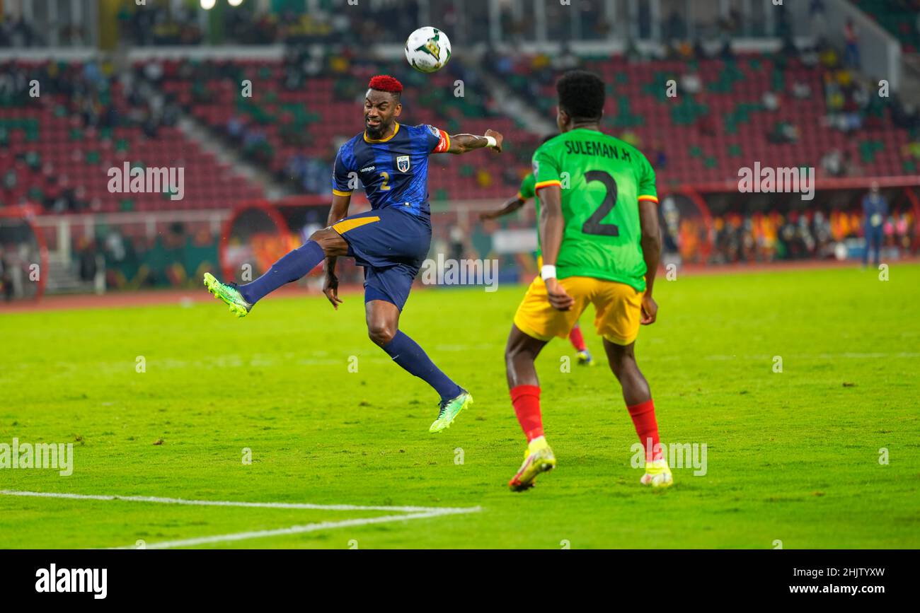 Yaoundé, Camerun, 9 gennaio 2022: Stopira di Capo Verde durante l'Etiopia / CoAP Verde- Africa Cup of Nations al Paul Biya Stadium. Prezzo Kim/CSM. Foto Stock