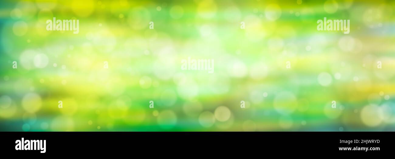Immagine di sfondo sfocata con effetto bokeh come banner panorama Foto Stock
