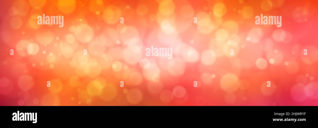 Immagine di sfondo sfocata con effetto bokeh come banner panorama Foto Stock