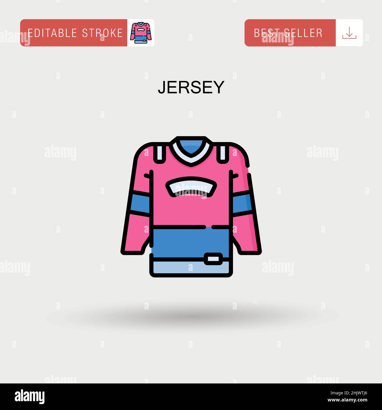 Icona vettore Jersey Simple. Illustrazione Vettoriale